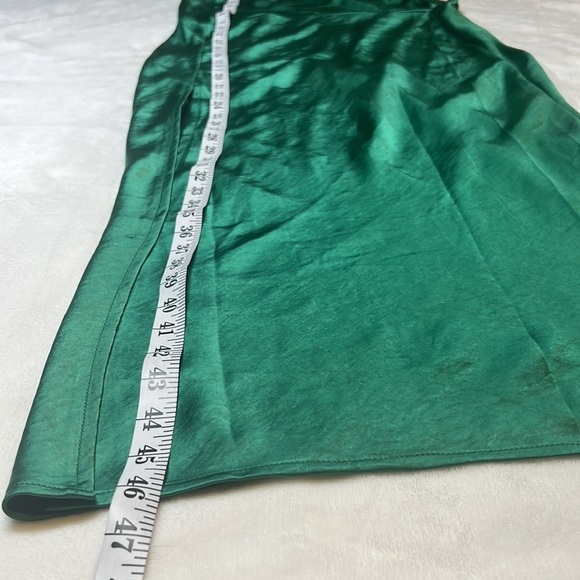 Walk the Line Emerald Green Slip Dress- LIONESS- Size  L NWOT - Picture 9 of 15